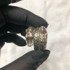 John Hardy Legends Naga Coil Double Dragon Ring Size 7